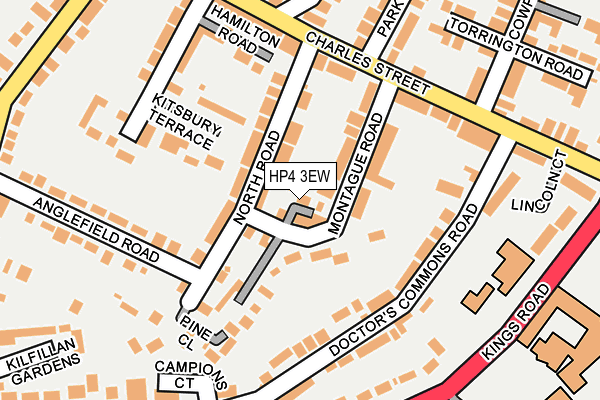 HP4 3EW map - OS OpenMap – Local (Ordnance Survey)