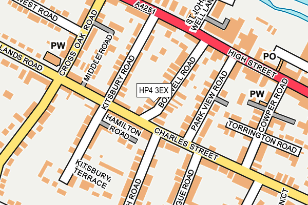 HP4 3EX map - OS OpenMap – Local (Ordnance Survey)