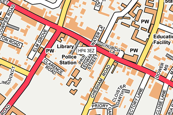 HP4 3EZ map - OS OpenMap – Local (Ordnance Survey)