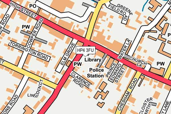 HP4 3FU map - OS OpenMap – Local (Ordnance Survey)