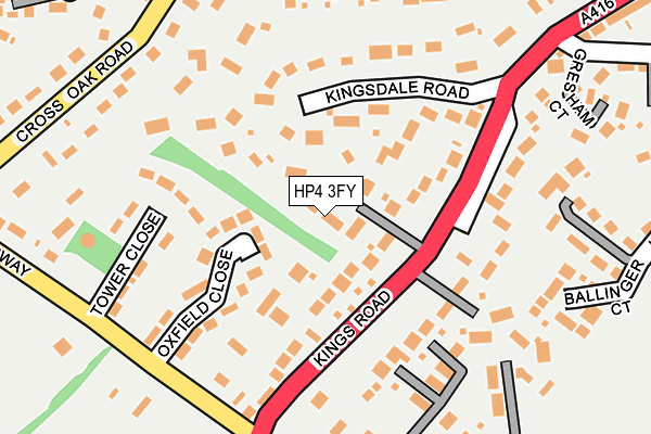 HP4 3FY map - OS OpenMap – Local (Ordnance Survey)