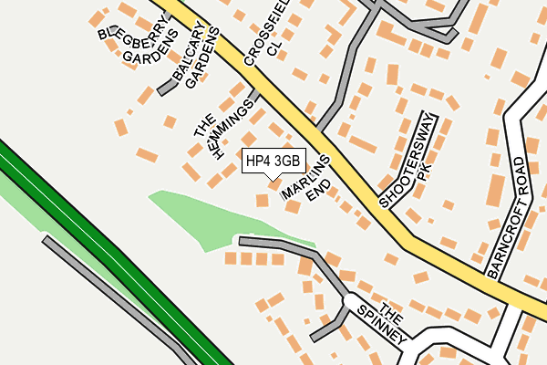 HP4 3GB map - OS OpenMap – Local (Ordnance Survey)