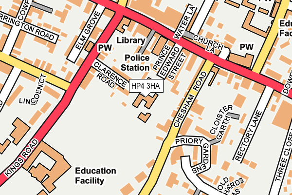 HP4 3HA map - OS OpenMap – Local (Ordnance Survey)