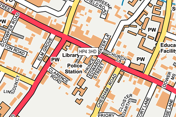 HP4 3HD map - OS OpenMap – Local (Ordnance Survey)