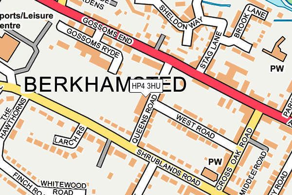 HP4 3HU map - OS OpenMap – Local (Ordnance Survey)