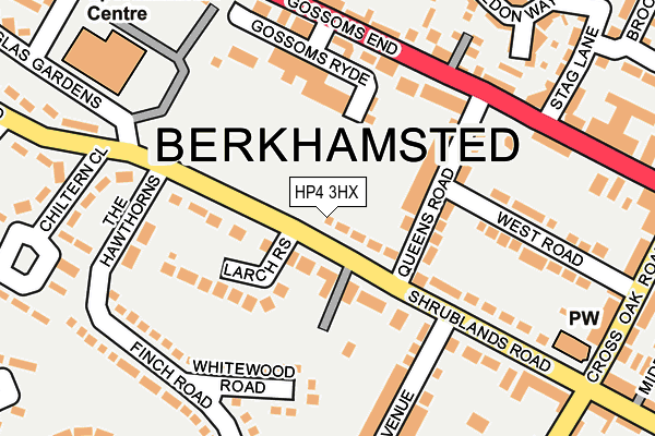 HP4 3HX map - OS OpenMap – Local (Ordnance Survey)