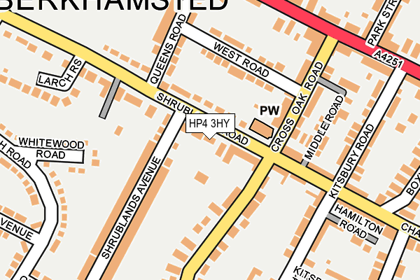 HP4 3HY map - OS OpenMap – Local (Ordnance Survey)