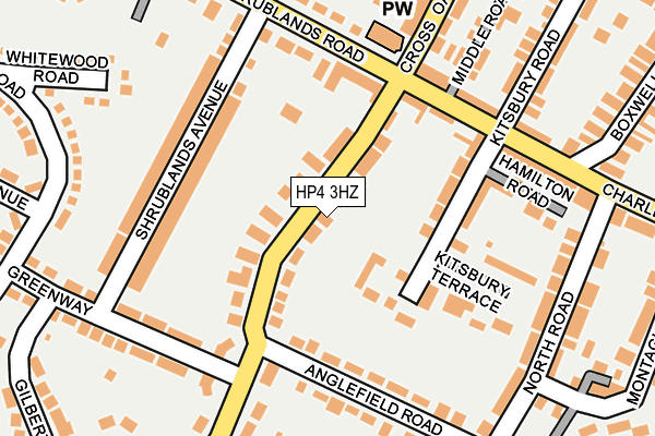 HP4 3HZ map - OS OpenMap – Local (Ordnance Survey)