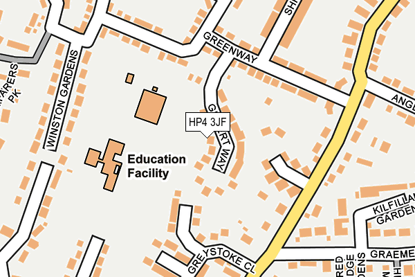 HP4 3JF map - OS OpenMap – Local (Ordnance Survey)