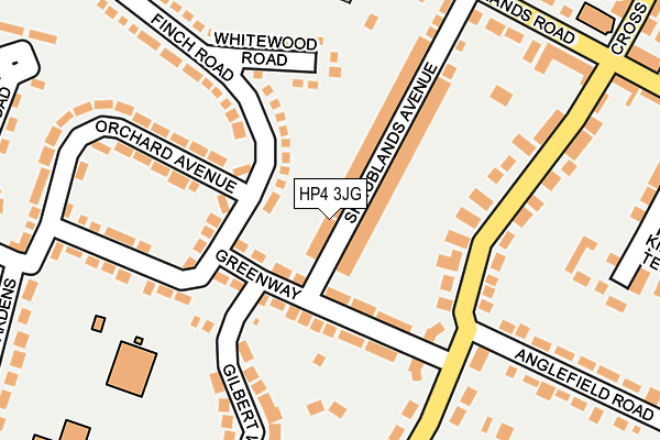 HP4 3JG map - OS OpenMap – Local (Ordnance Survey)