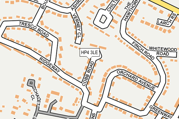 HP4 3LE map - OS OpenMap – Local (Ordnance Survey)