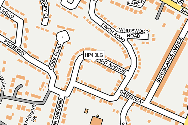 HP4 3LG map - OS OpenMap – Local (Ordnance Survey)