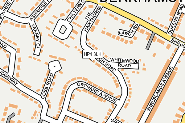 HP4 3LH map - OS OpenMap – Local (Ordnance Survey)