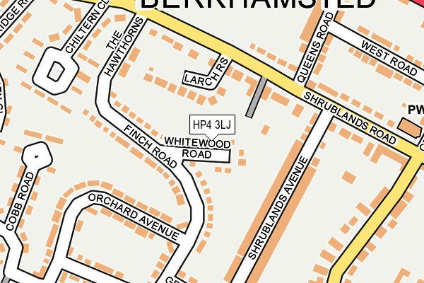 HP4 3LJ map - OS OpenMap – Local (Ordnance Survey)