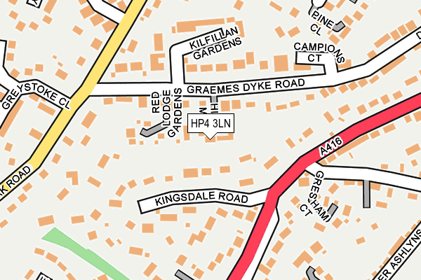 HP4 3LN map - OS OpenMap – Local (Ordnance Survey)