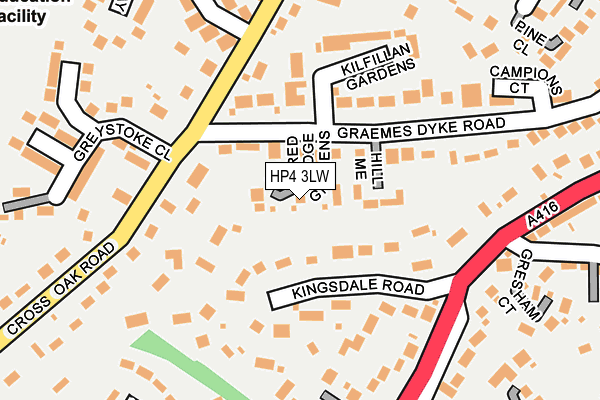 HP4 3LW map - OS OpenMap – Local (Ordnance Survey)