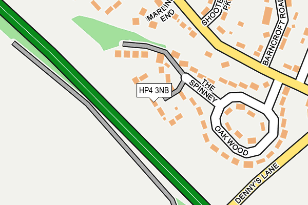 HP4 3NB map - OS OpenMap – Local (Ordnance Survey)