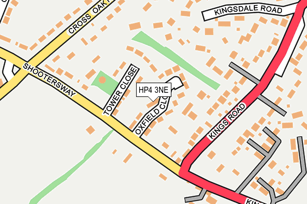HP4 3NE map - OS OpenMap – Local (Ordnance Survey)