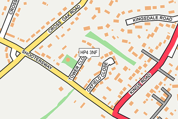 HP4 3NF map - OS OpenMap – Local (Ordnance Survey)