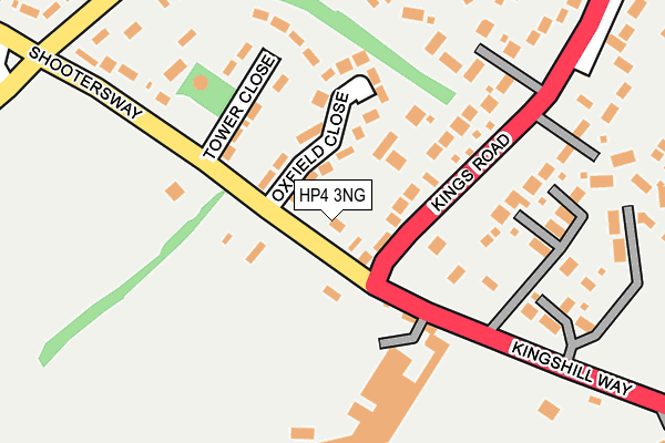 HP4 3NG map - OS OpenMap – Local (Ordnance Survey)