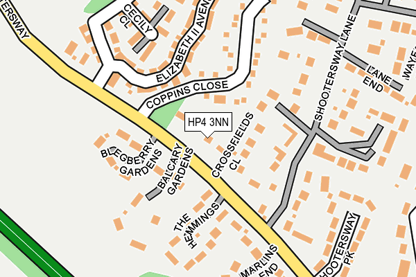 HP4 3NN map - OS OpenMap – Local (Ordnance Survey)
