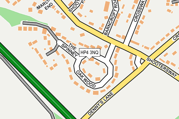 HP4 3NQ map - OS OpenMap – Local (Ordnance Survey)