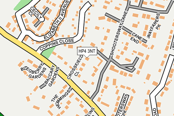 HP4 3NT map - OS OpenMap – Local (Ordnance Survey)