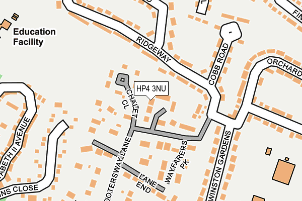 HP4 3NU map - OS OpenMap – Local (Ordnance Survey)