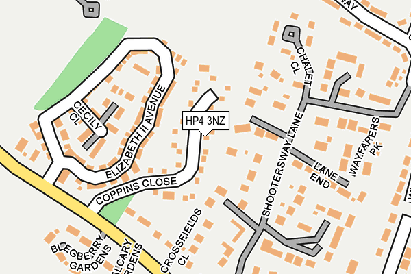 HP4 3NZ map - OS OpenMap – Local (Ordnance Survey)