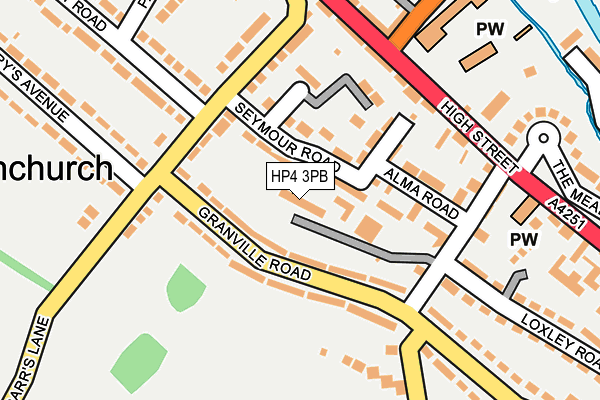 HP4 3PB map - OS OpenMap – Local (Ordnance Survey)
