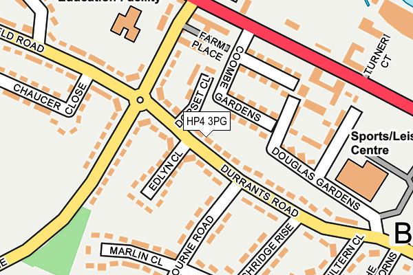 HP4 3PG map - OS OpenMap – Local (Ordnance Survey)