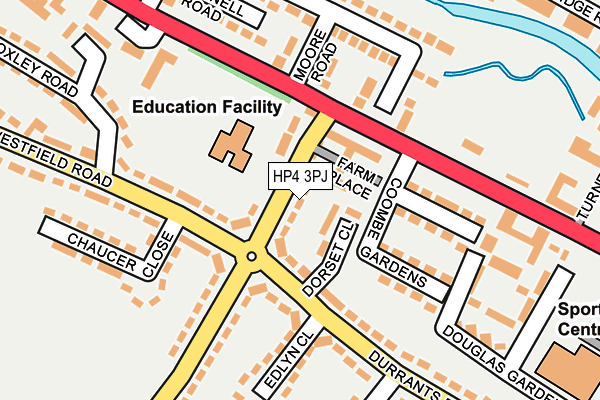 HP4 3PJ map - OS OpenMap – Local (Ordnance Survey)