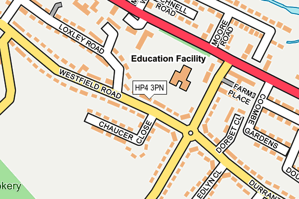 HP4 3PN map - OS OpenMap – Local (Ordnance Survey)