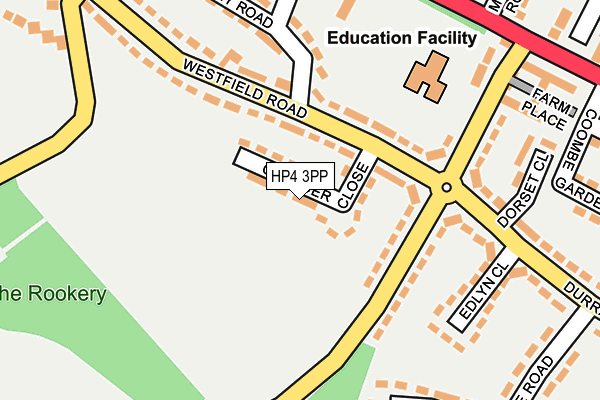 HP4 3PP map - OS OpenMap – Local (Ordnance Survey)