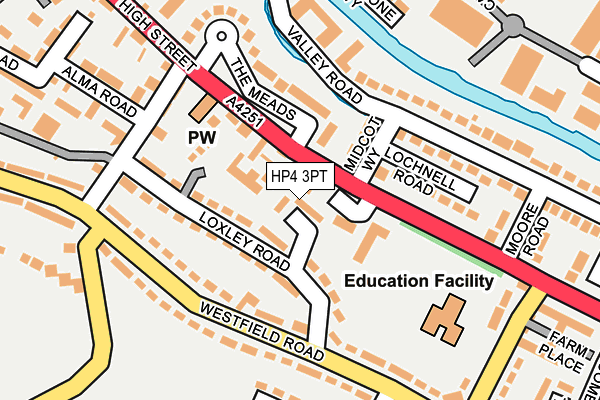 HP4 3PT map - OS OpenMap – Local (Ordnance Survey)