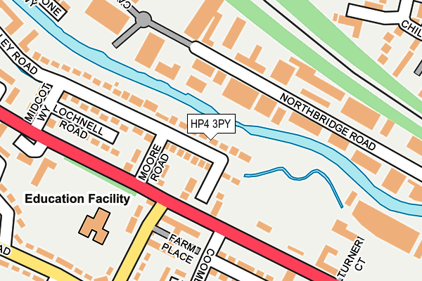 HP4 3PY map - OS OpenMap – Local (Ordnance Survey)