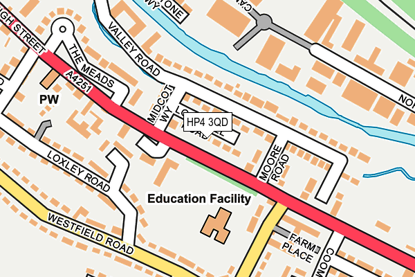 HP4 3QD map - OS OpenMap – Local (Ordnance Survey)