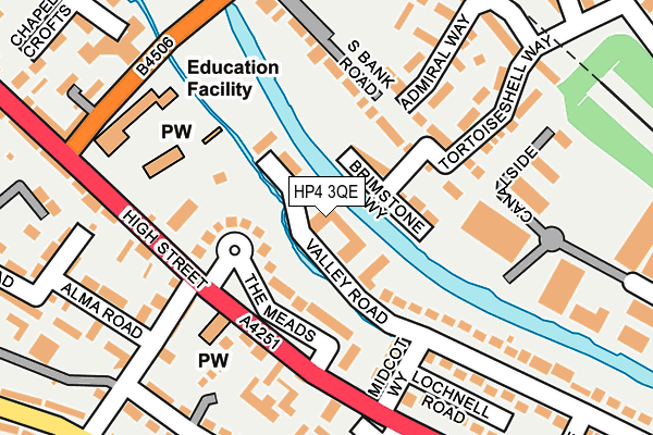 HP4 3QE map - OS OpenMap – Local (Ordnance Survey)