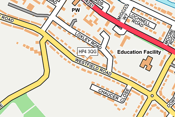 HP4 3QG map - OS OpenMap – Local (Ordnance Survey)