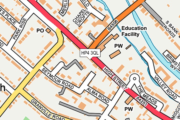 HP4 3QL map - OS OpenMap – Local (Ordnance Survey)