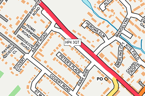 HP4 3QT map - OS OpenMap – Local (Ordnance Survey)