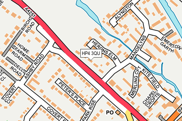 HP4 3QU map - OS OpenMap – Local (Ordnance Survey)