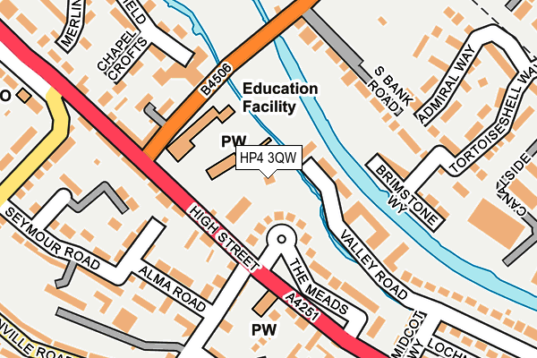 HP4 3QW map - OS OpenMap – Local (Ordnance Survey)