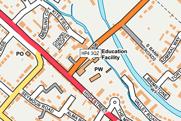 HP4 3QZ map - OS OpenMap – Local (Ordnance Survey)