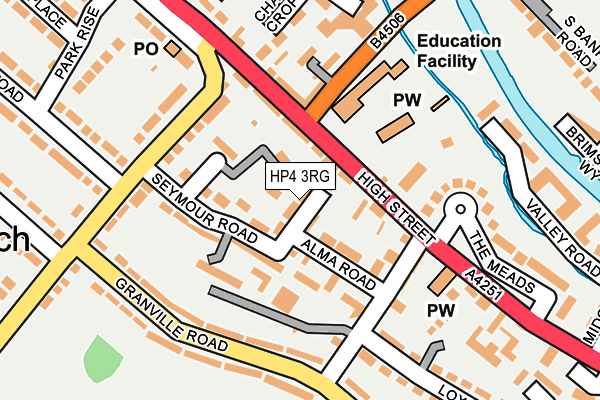 HP4 3RG map - OS OpenMap – Local (Ordnance Survey)
