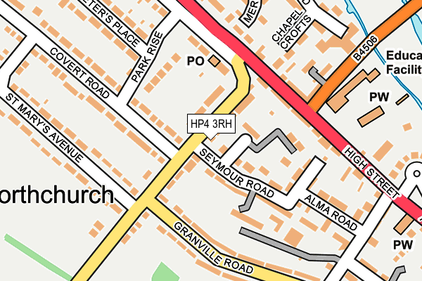 HP4 3RH map - OS OpenMap – Local (Ordnance Survey)