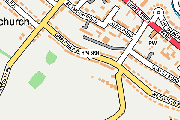 HP4 3RN map - OS OpenMap – Local (Ordnance Survey)