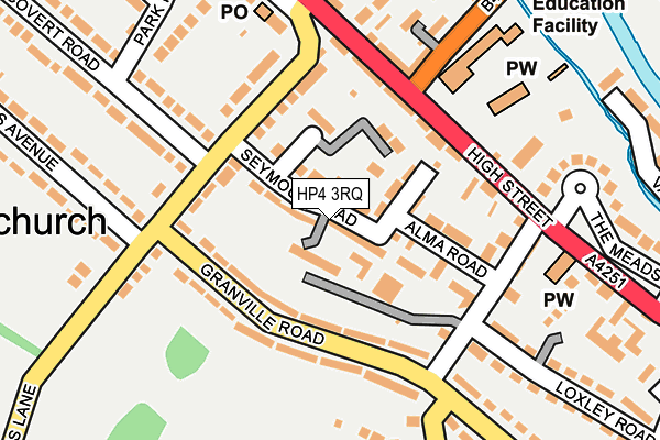 HP4 3RQ map - OS OpenMap – Local (Ordnance Survey)