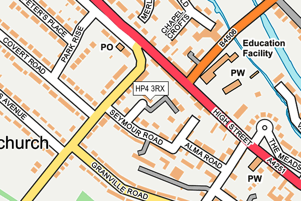 HP4 3RX map - OS OpenMap – Local (Ordnance Survey)