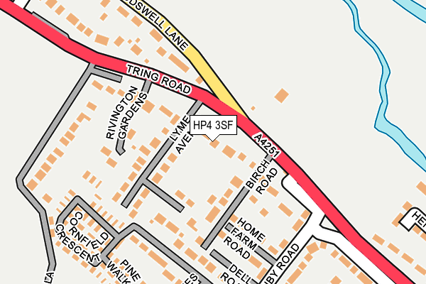 HP4 3SF map - OS OpenMap – Local (Ordnance Survey)